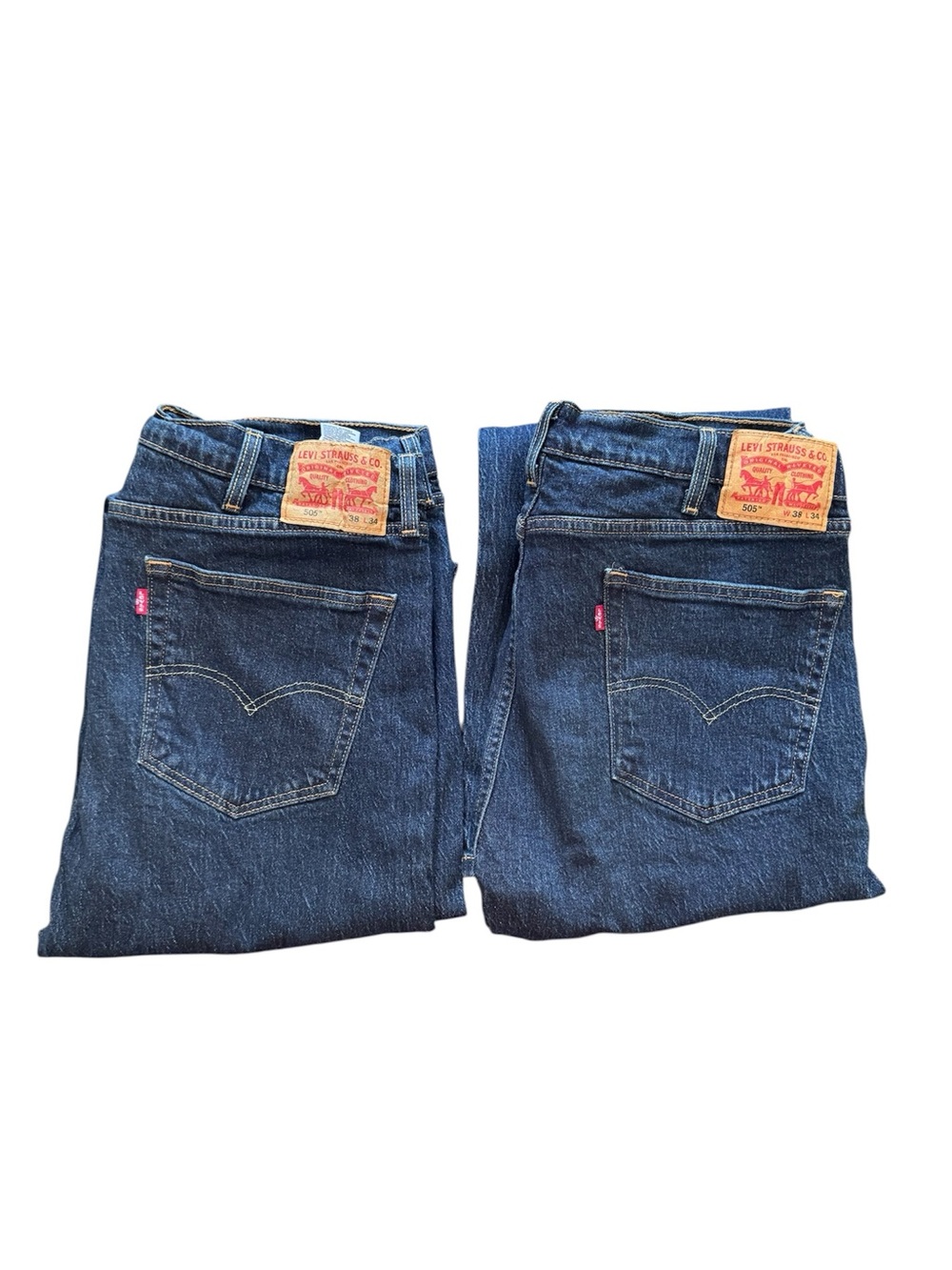 Levi’s Men’s 505 Dark Wash Jeans Set of Two